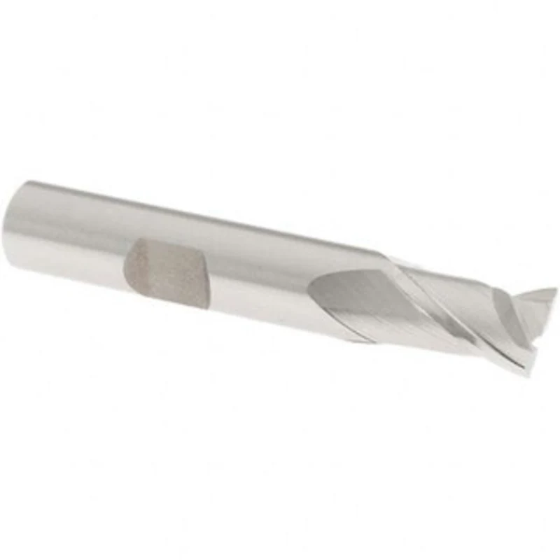 OSG 3/8, 9/16 LOC, 3/8 Shank Diam, 2-5/16 OAL, 2 Flute, Cobalt Square End Mill Single End, Uncoated, Spiral Flute, 30...
